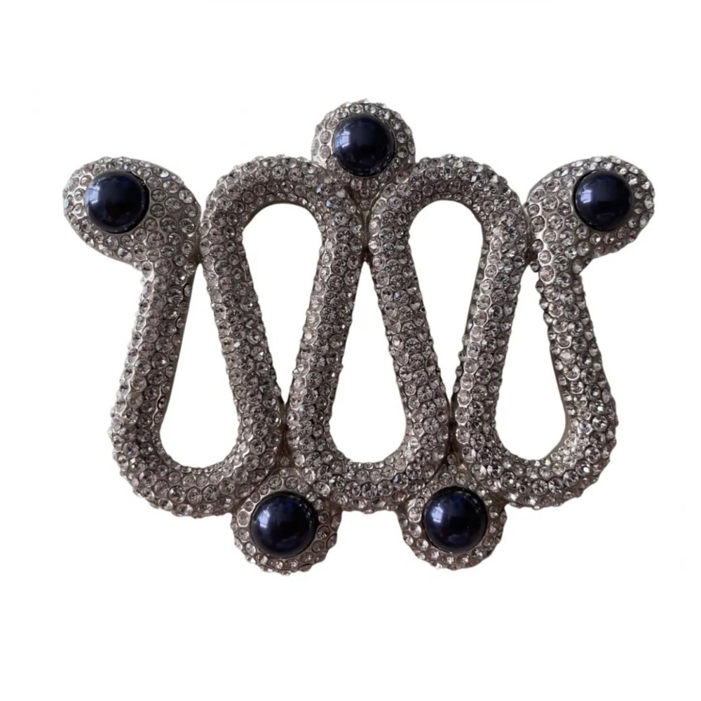 Retired Karl Lagerfield X Swarovski Serpent Necklace - Picture 2 of 5